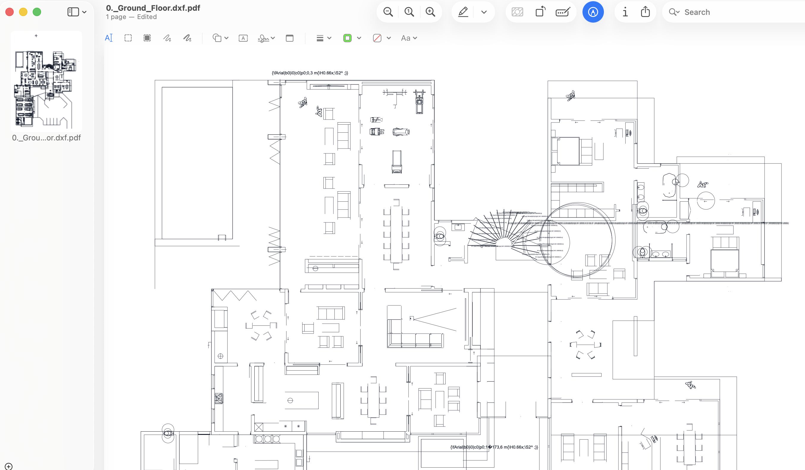 Buildprax workflow showing DXF to PDF conversion process